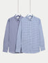 Marks & Spencer "2pk Regular Fit Easy Iron Check Shirts"